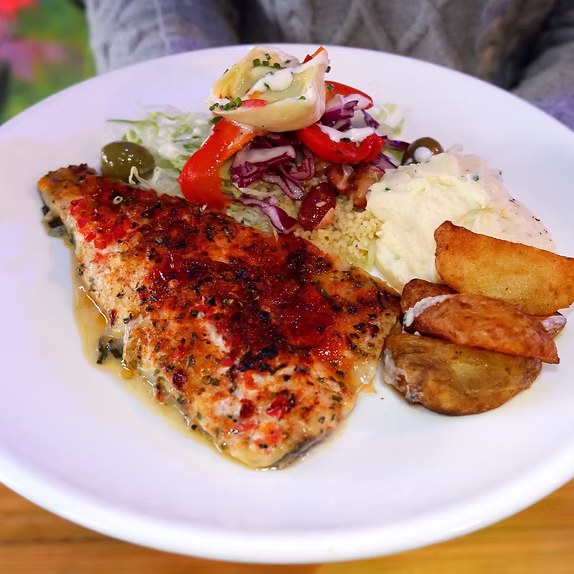 Oven Poached Sea Bass